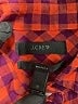 J.Crew Checkered-gingham Red Long Sleeve Button-Down Shirt Size 0 - photo 7