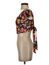 Shein 100% Polyester Floral Orange Tube Top Size 4 - photo 5