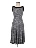Linea Domani Graphic Gray Casual Dress Size 6 - photo 1