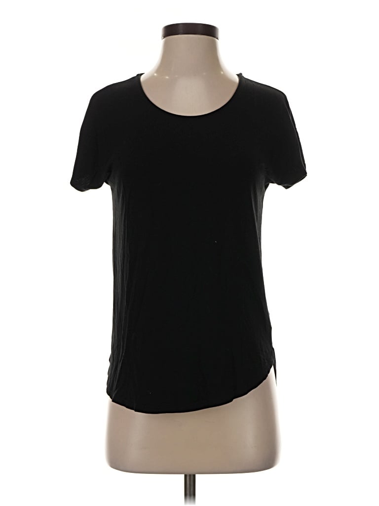Pre-owned Adrienne Vittadini Short Sleeve T-shirt In Black
