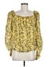 FRAME 100% Ramie Yellow 3/4 Sleeve Blouse Size M - photo 1