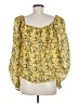 FRAME 100% Ramie Yellow 3/4 Sleeve Blouse Size M - photo 2