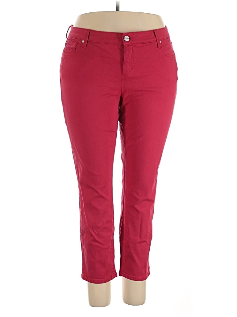 Pre-owned Slink Jeans Jeggings In Red