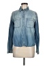 Express Blue Long Sleeve Button-Down Shirt Size M - photo 1