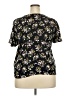 SO 100% Rayon Black Short Sleeve Blouse Size XXL - photo 2