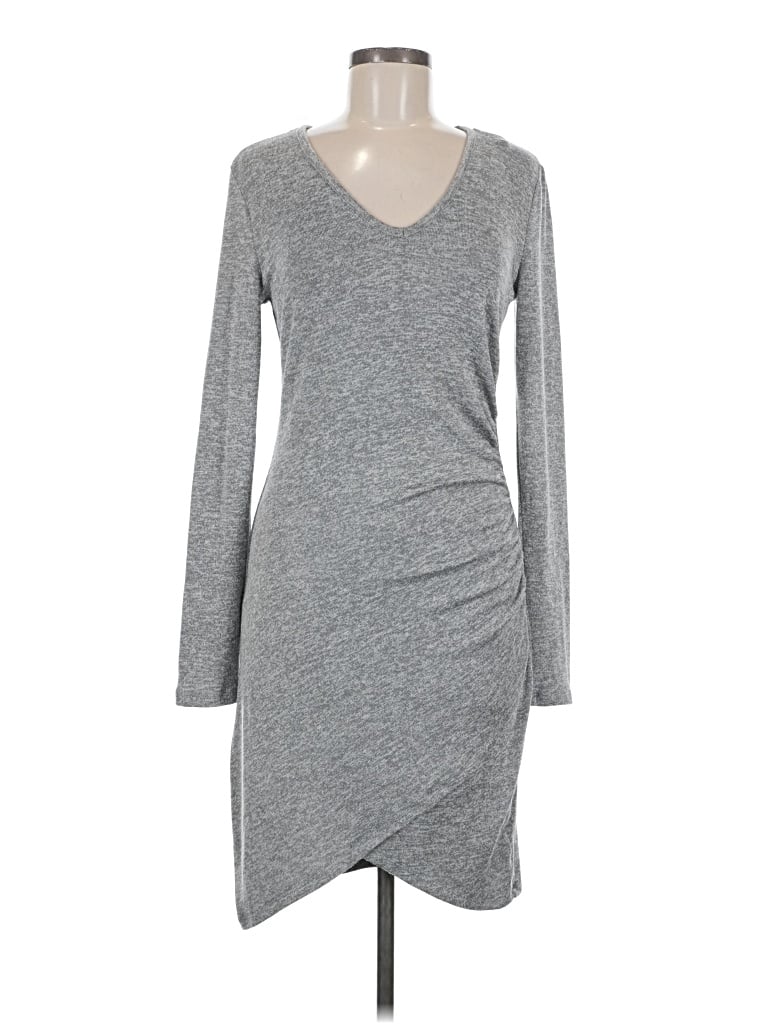 Pre-owned As U Wish Casual Dress In Gray