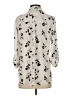 Iz Byer 100% Polyester Print Ivory 3/4 Sleeve Blouse Size S - photo 2
