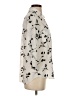 Iz Byer 100% Polyester Print Ivory 3/4 Sleeve Blouse Size S - photo 4