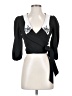 ASOS Design Black 3/4 Sleeve Blouse Size 0 - photo 1