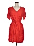 Vila 100% Viscose Red Casual Dress Size EU 38 / US 8 - photo 1