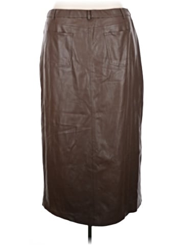The Drop Faux Leather Skirt (view 2)