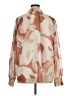 Zesica 100% Polyester Tan Long Sleeve Blouse Size XL - photo 2