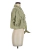 Zara 100% Lyocell Green 3/4 Sleeve Button-Down Shirt Size M - photo 4