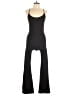 Love Tree Solid Black Jumpsuit Size L - photo 1