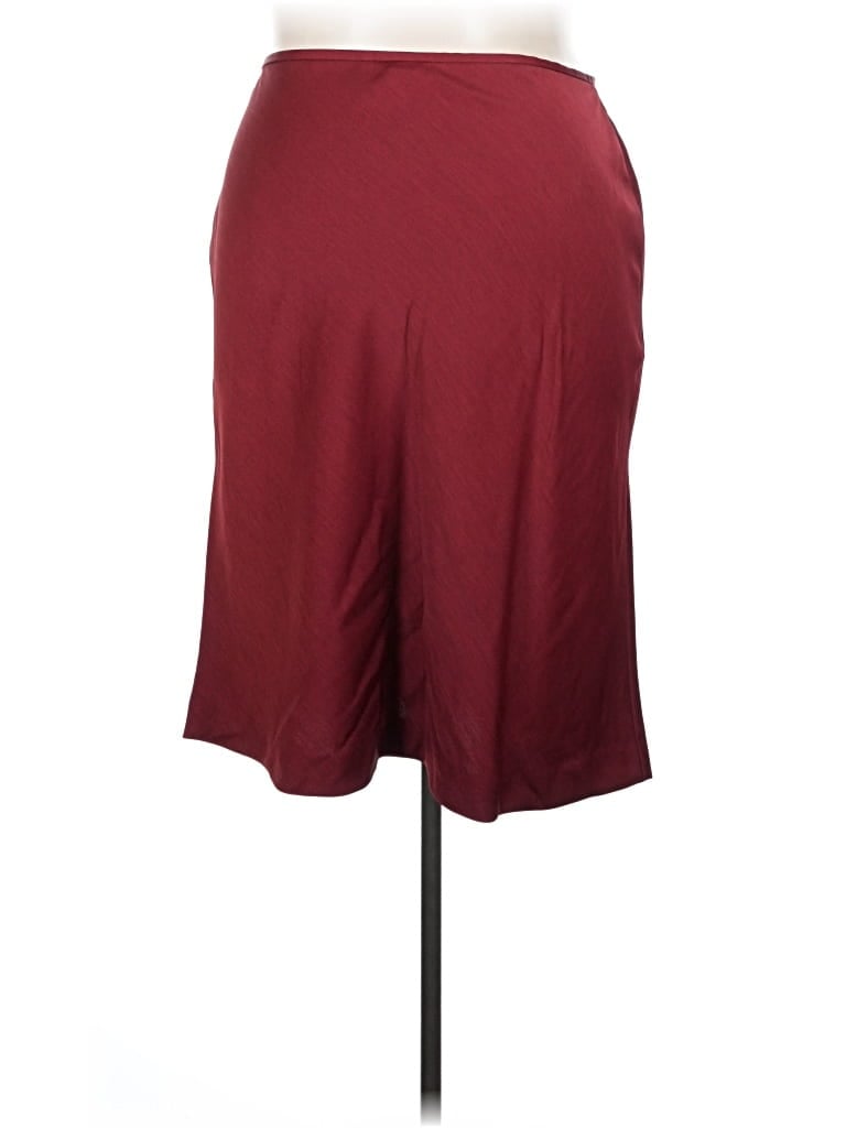 Pre-owned Doncaster Collection Formal Skirt In Burgundy