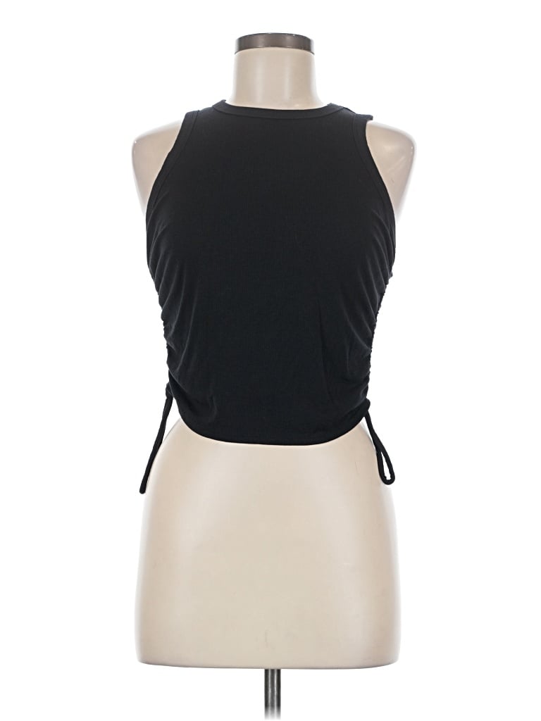 Pre-owned All In Motion Tank Top Black Halter Neckline Tops