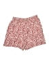 M&S 100% Viscose Hearts Red Shorts Size 10 - photo 1