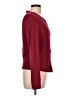 August Silk Burgundy Cardigan Size L - photo 4