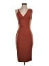 NSR Solid Brown Cocktail Dress Size S - photo 1
