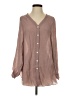 Shein Brown 3/4 Sleeve Blouse Size S - photo 1