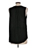 Ann Taylor LOFT 100% Polyester Black Long Sleeve Henley Size L - photo 2