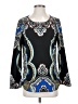 Hale Bob Black Long Sleeve Blouse Size S - photo 1