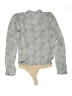 Paige 100% Polyester Silver Gray Bodysuit Size S - photo 2