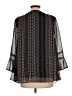 Octavia 100% Polyester Black Long Sleeve Blouse Size L - photo 2