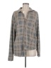 English Laundry Plaid Gray Long Sleeve Blouse Size M - photo 1