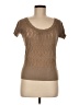 Assorted Brands Solid Brown Short Sleeve Top Size M - photo 1