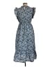 THML Paisley Blue Casual Dress Size L - photo 2