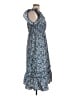 THML Paisley Blue Casual Dress Size L - photo 4