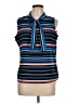 Tommy Hilfiger 100% Polyester Blue Sleeveless Blouse Size L - photo 1