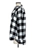 Express 100% Cotton Plaid White Silver Long Sleeve Button-Down Shirt Size M - photo 5