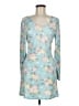 Assorted Brands Floral Teal Casual Dress Size M - photo 1