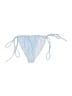 Motel Checkered-gingham Blue Swimsuit Bottoms Size XS - photo 1
