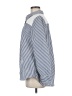 Studio Stripes Blue Long Sleeve Button-Down Shirt Size M - photo 5