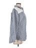 Studio Stripes Blue Long Sleeve Button-Down Shirt Size M - photo 4