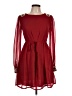 rise 100% Polyester Burgundy Cocktail Dress Size 10 - photo 1