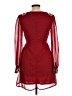 rise 100% Polyester Burgundy Cocktail Dress Size 10 - photo 2