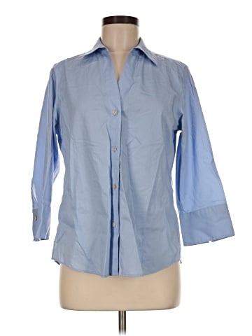 Foxcroft 3/4 Sleeve Button-Down Shirt (view 1)