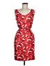 Kay Unger Hearts Red Cocktail Dress Size 8 - photo 1