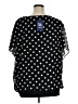 LILBETTER Polka Dots Black Short Sleeve Blouse Size 3XL - photo 2