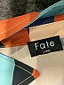 Fate 100% Polyester Color Block Orange Long Sleeve Blouse Size L - photo 7