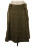 Context 100% Wool Plaid Green Wool Skirt Size 4 - photo 1