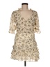 Royal 100% Polyester Floral Ivory Cocktail Dress Size M - photo 1