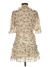 Royal 100% Polyester Floral Ivory Cocktail Dress Size M - photo 2
