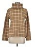 J.Crew Factory Store 100% Polyester Plaid Brown Turtleneck Sweater Size M - photo 1
