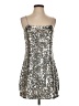 Divided by H&M Metallic Silver Cocktail Dress Size S - photo 1