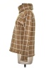 J.Crew Factory Store 100% Polyester Plaid Brown Turtleneck Sweater Size M - photo 5